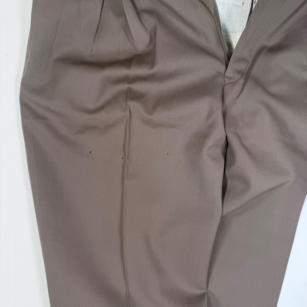 Vtg Ralph Lauren NWT Wool Pleated Trousers Women's 8 Tall Minimalist Office Read - Picture 7 of 15